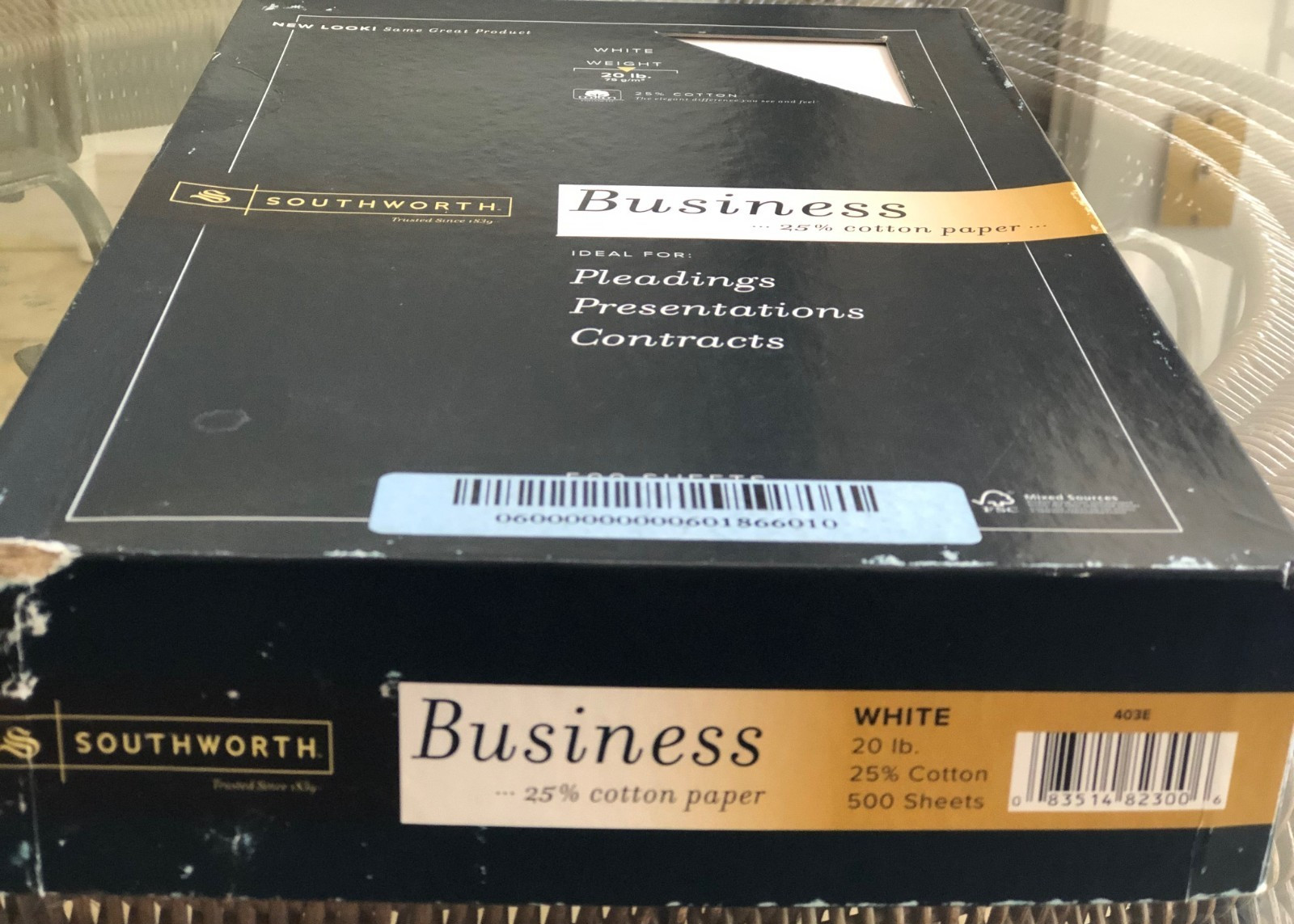 Southworth 403E Business Paper 8.5×14 20lb White 500 Sheets