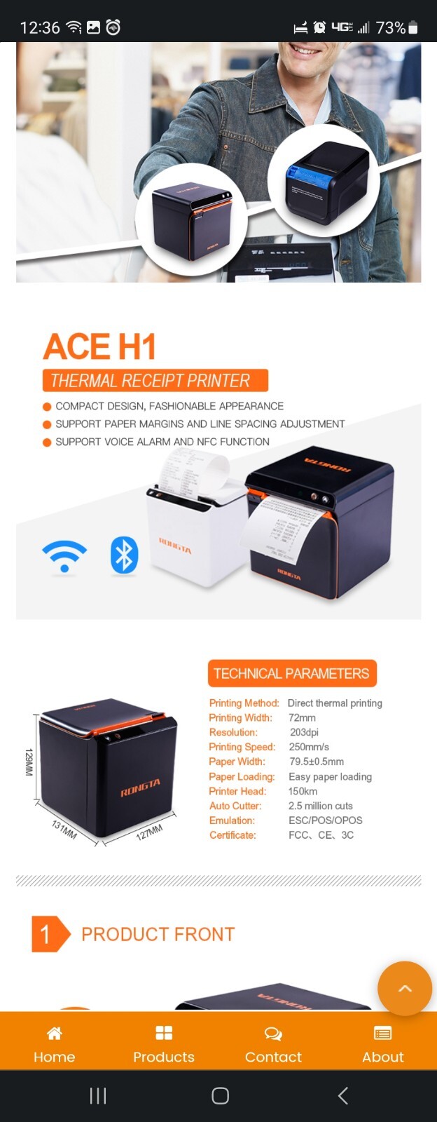Thermal Receipt Printer – Nayelish ACE H1 80mm