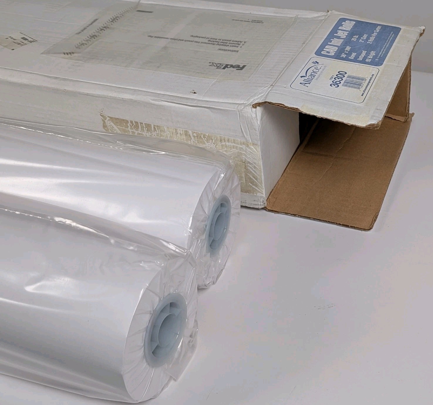 Alliance 36300 36″ x 300′-2 Per Box-20lb, 2″ Core, Bonded, 92 Bright