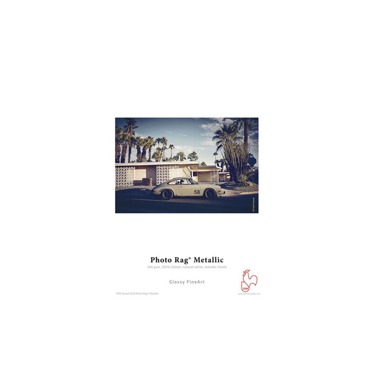 Hahnemuhle Photo Rag Metallic Inkjet Photo Cards, 340gsm, 4×5.9″, 30 Sheets