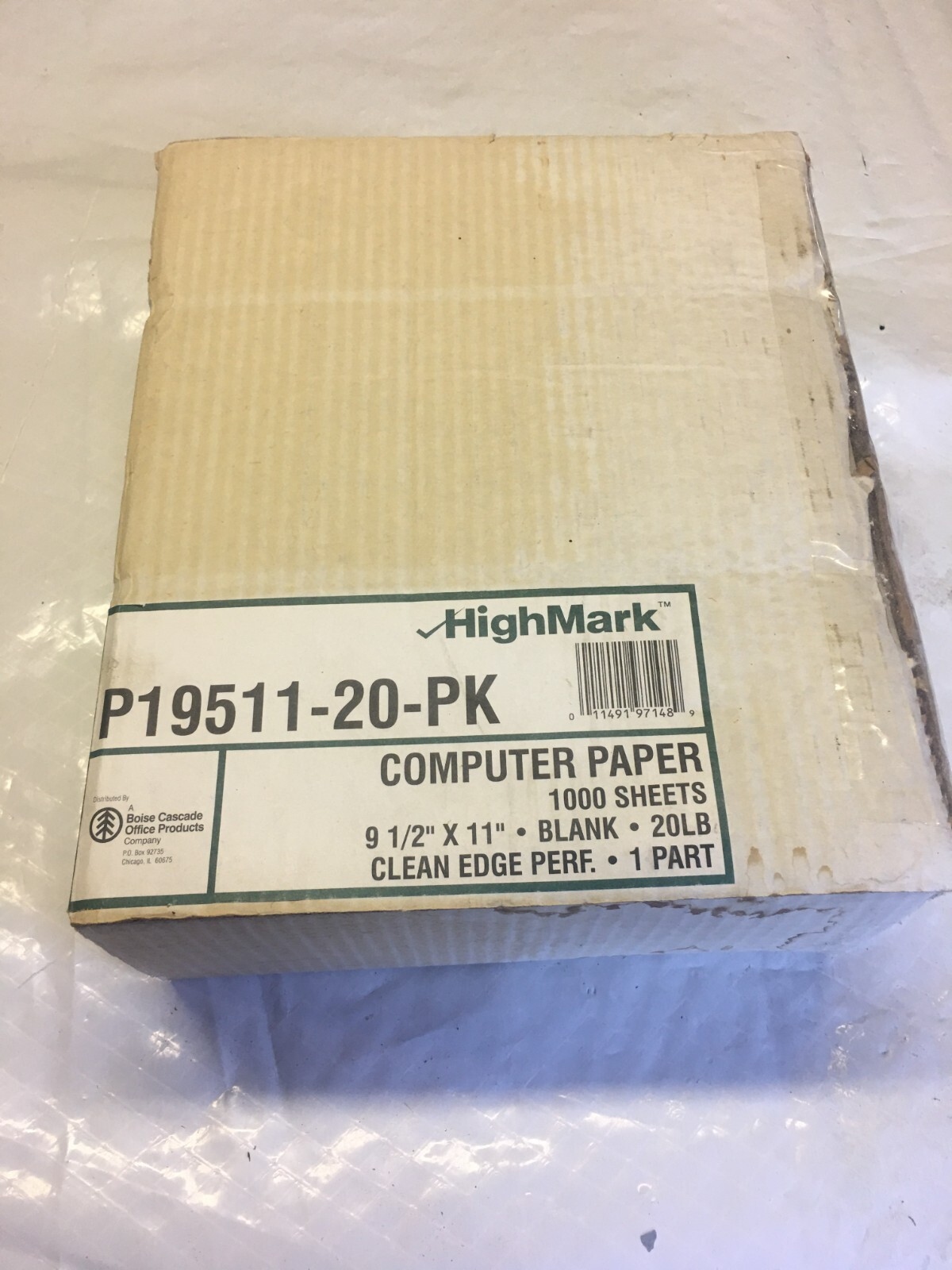 Continuous Feed – Boise Highmark Dot Matrix Printer Paper 9.5 x 11 – 1000sheets