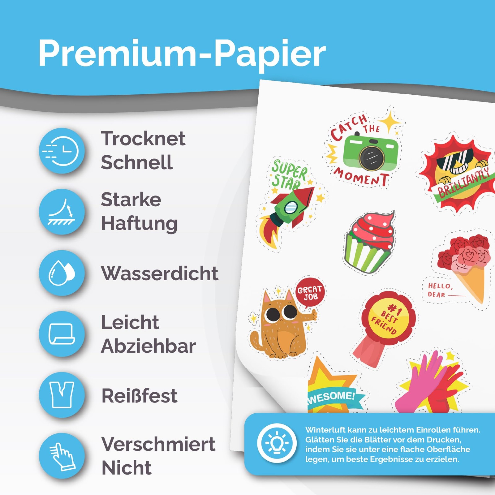 Printable Vinyl Decal Paper – 32 Sheets – Glossy, A4 – Vinyl Decal P…