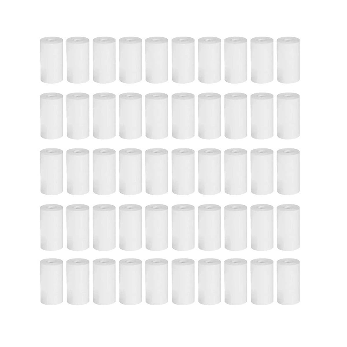 50 Rolls Thermal Printing Paper, 57x25mm, Mini Thermal Printer, POS, Receipt