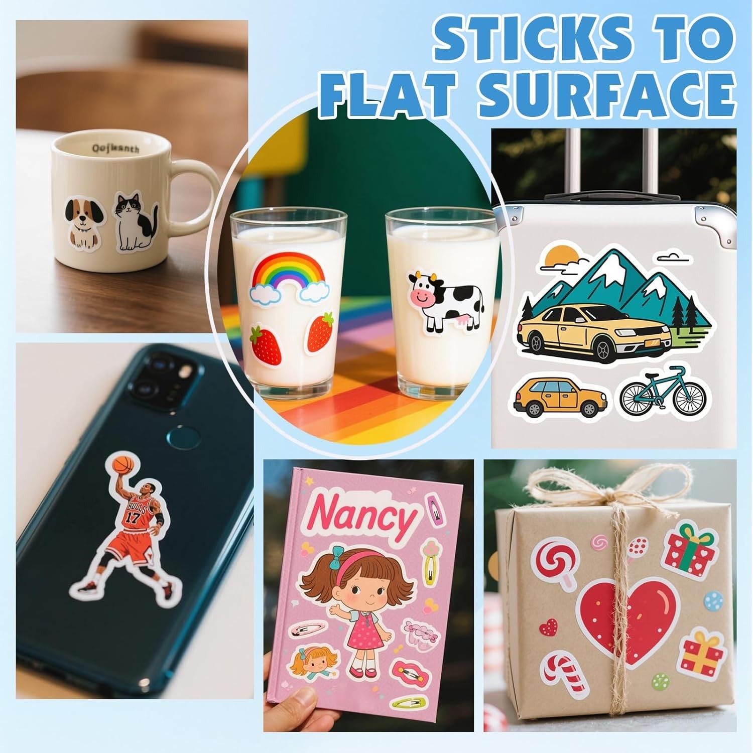 40 Sheets Glossy Sticker Paper, 8.5in x 11in Sticker Paper for Inkjet & Laser…