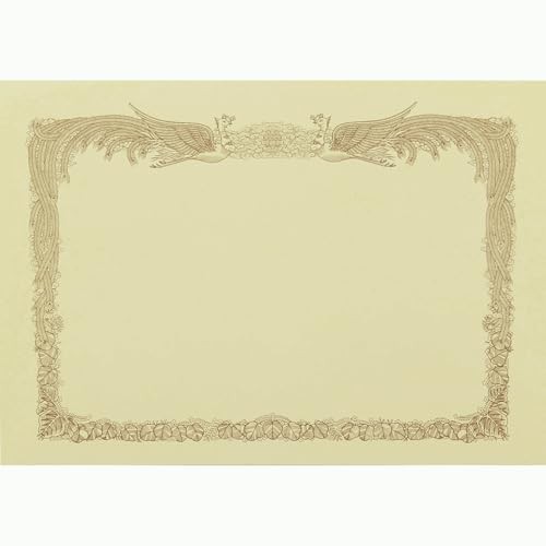 King Corporation Certificate Paper for Laser Printers A4 Horizontal Border 100
