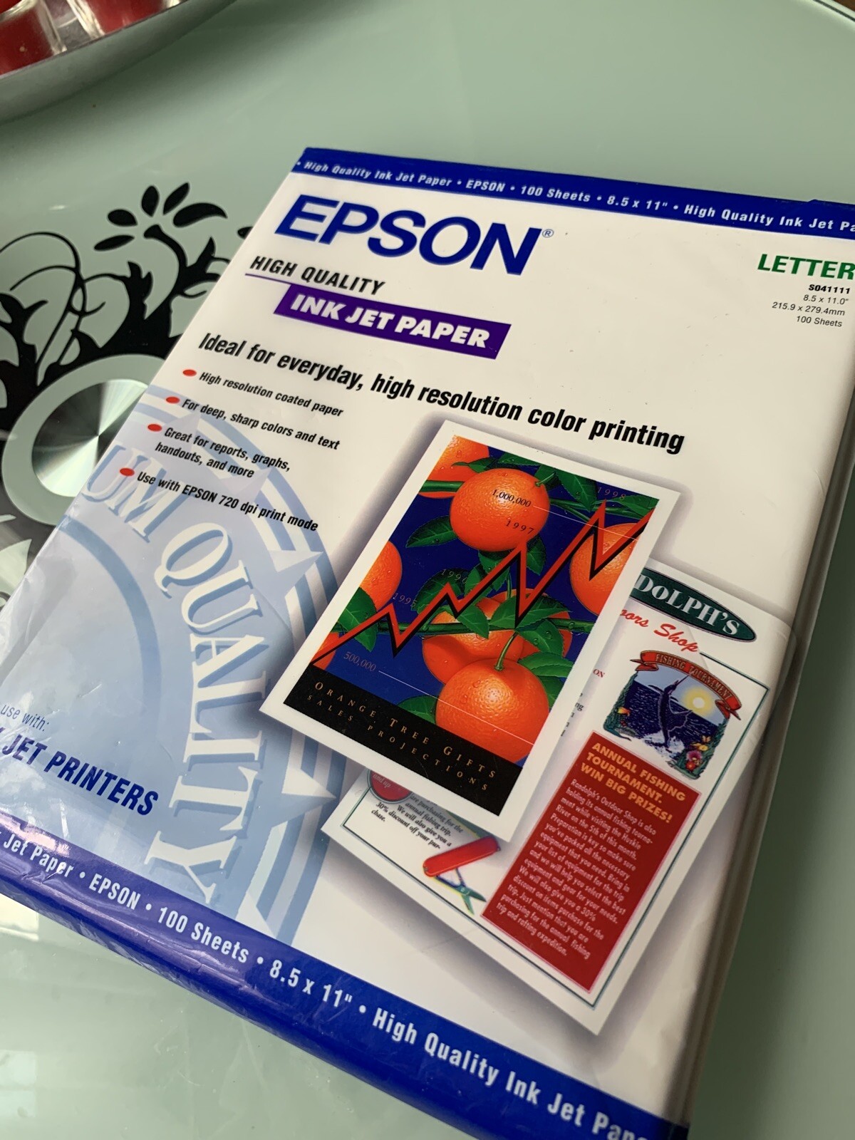 Epson High Quality Inkjet Paper Matte 8-1/2 x 11 100 Sheets/Pack S041111