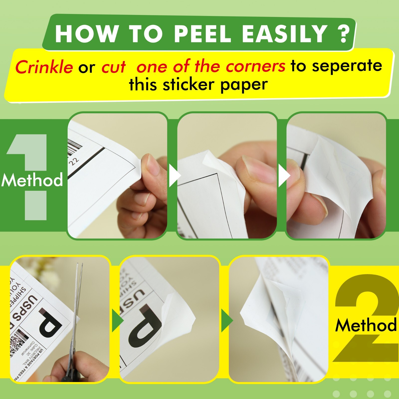 Koala Double-sided Printable Sticker Paper for Laser Printers 100-200 PK 8.5×11