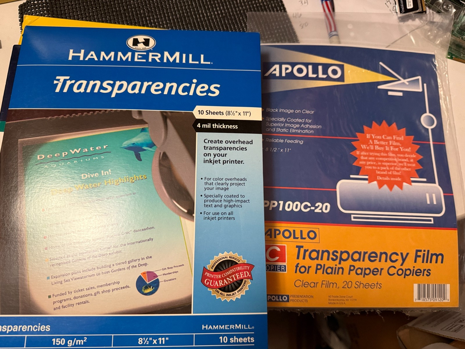 Highland 901 Transparency Film for Copiers 50 Sheets/Apollo -20/Hammermill -10