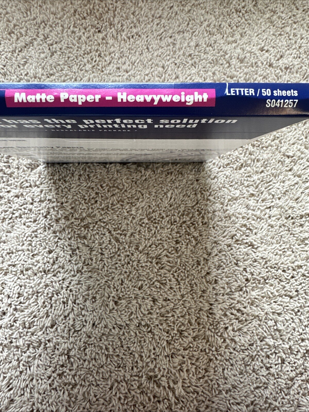 Epson S041257 Matte Paper Heavyweight Letter 8.5″ X 11″ – 50 Sheets