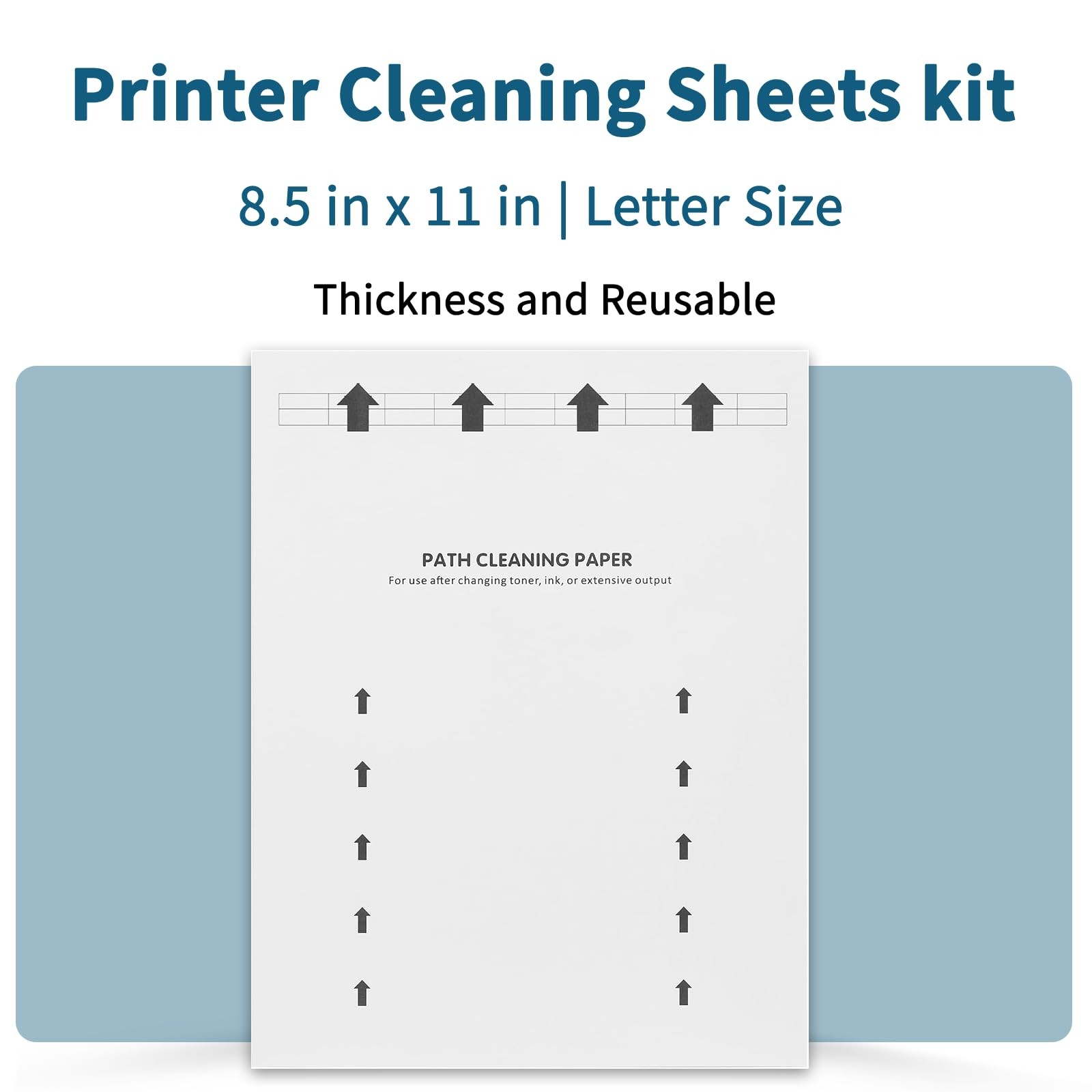 Printer Cleaning Sheets 15-Pack – 【Removes Ink, Dust, Dirt & Debris】8.5 x 11 …