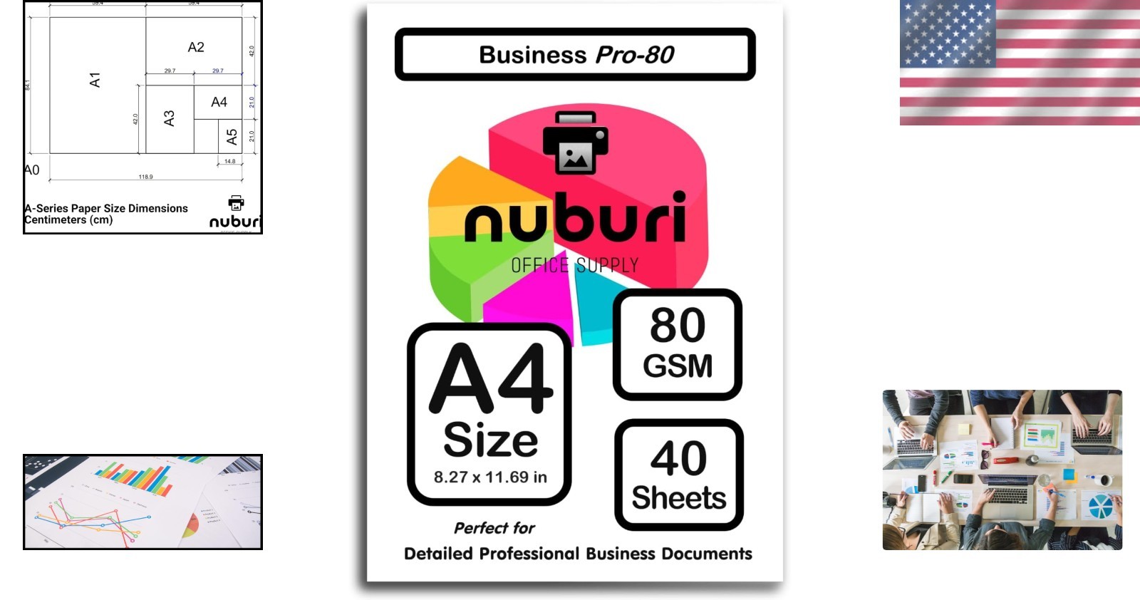 A4 Printer Paper – 80 GSM, Precision Cut, Ideal for Color & B&W Prints