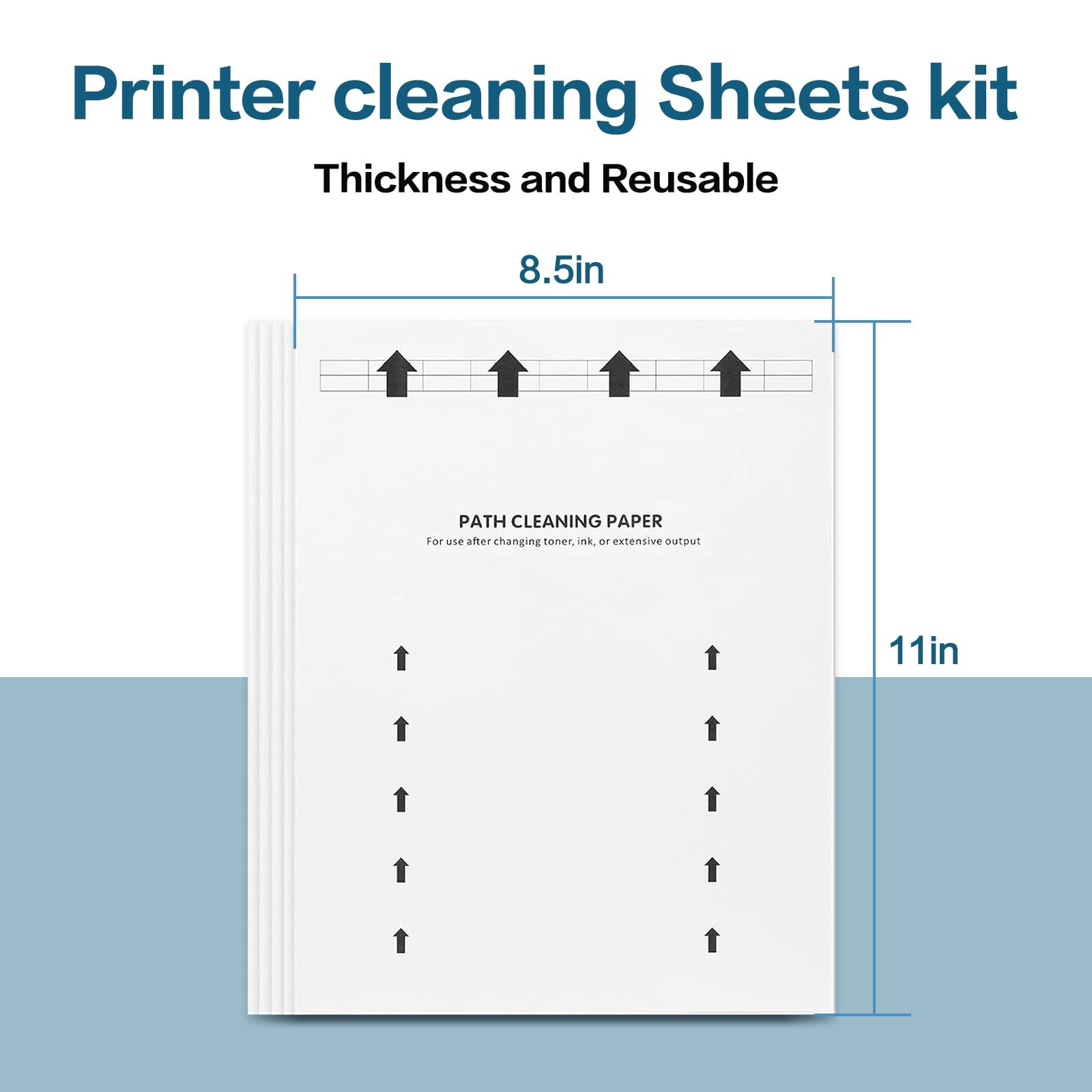  Printer Cleaning Sheets 25-Pack – Removes Ink, Dust & Debris for Laser & In…