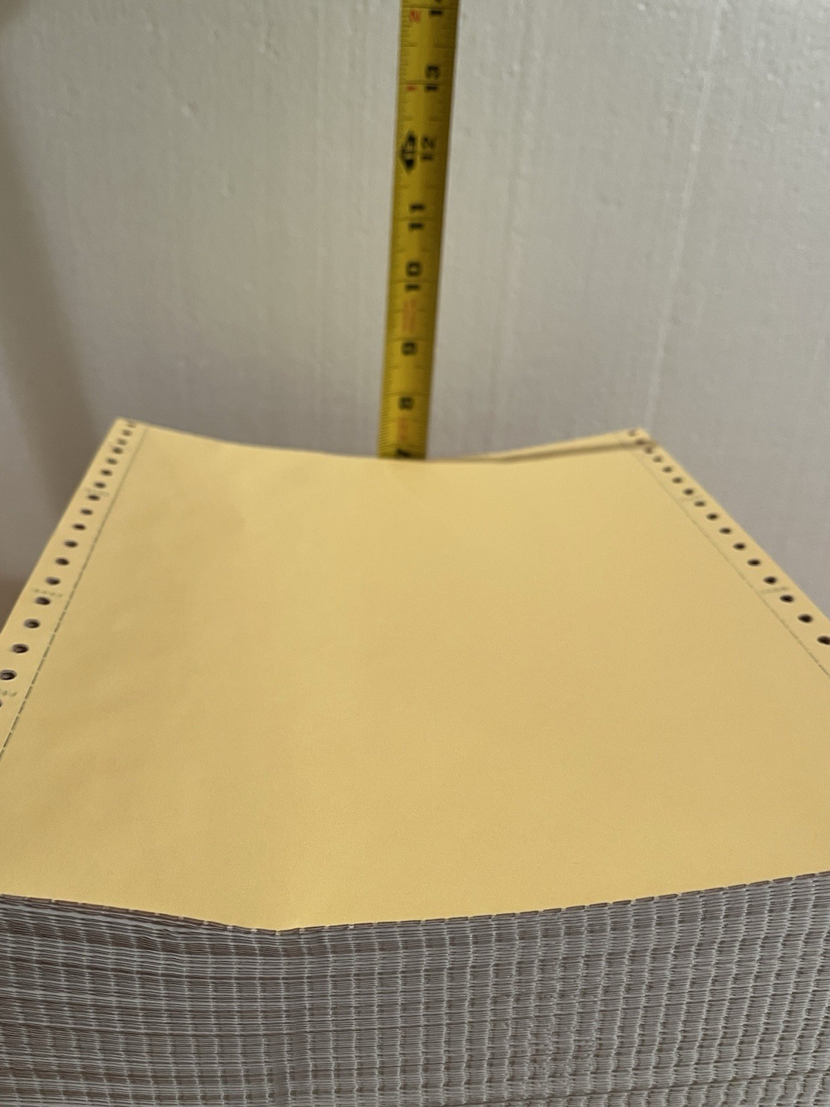 Sparco Dot Matrix Printer Paper 4 Color White/Yellow/Pink/Goldenrod ½” Perfs