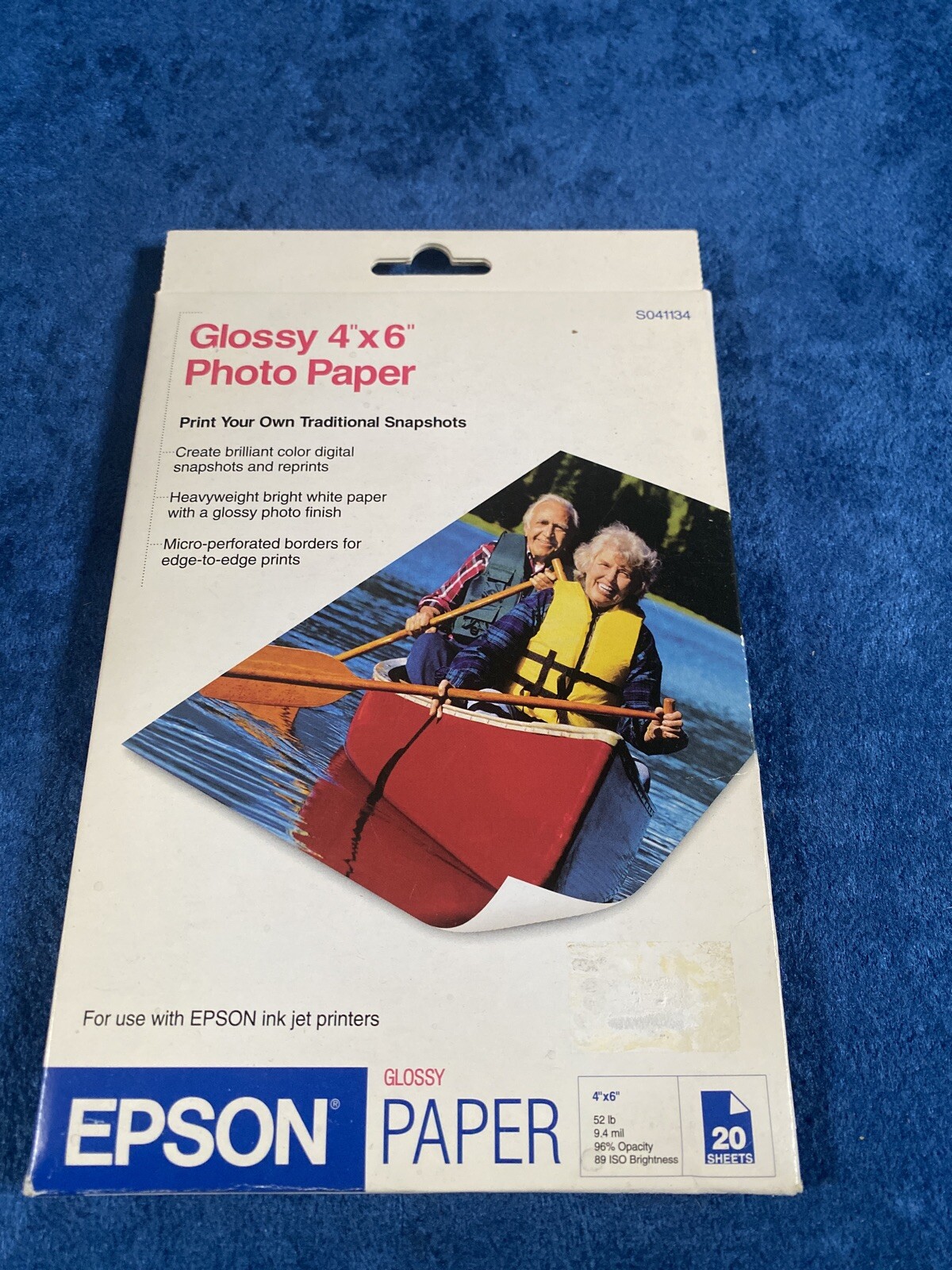 NEW SEALED Epson Glossy Photo Paper 4″ x 6″ S041134 20 Sheets Free Shipping