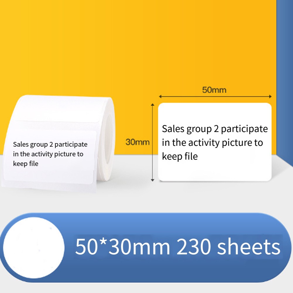 Label Maker Tape 50X30mm Sticker 230 Labeling Replacement with4852