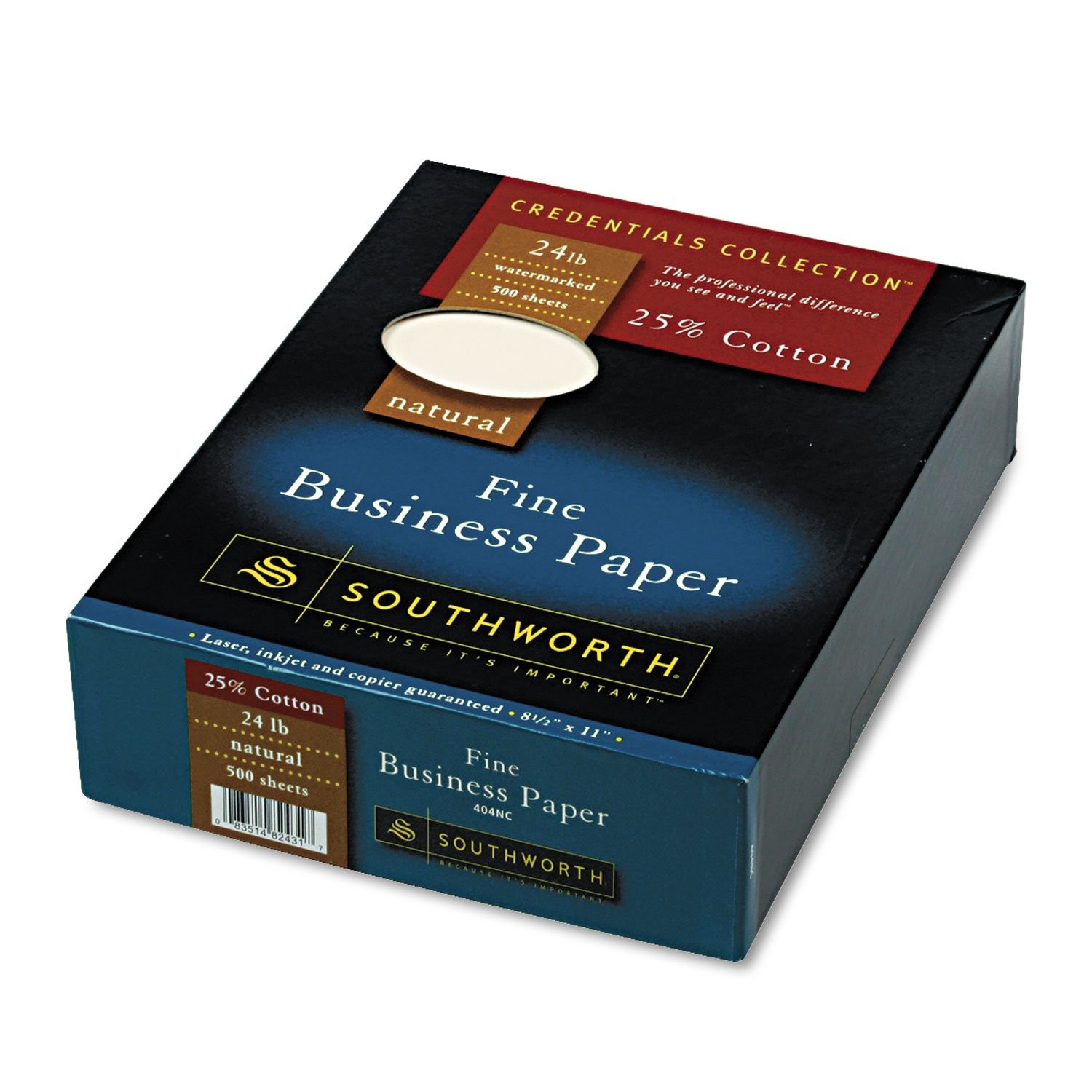 Southworth 25 Cotton Fine Business Paper 8.5×11 500 Sheets Watermarked Acid Free