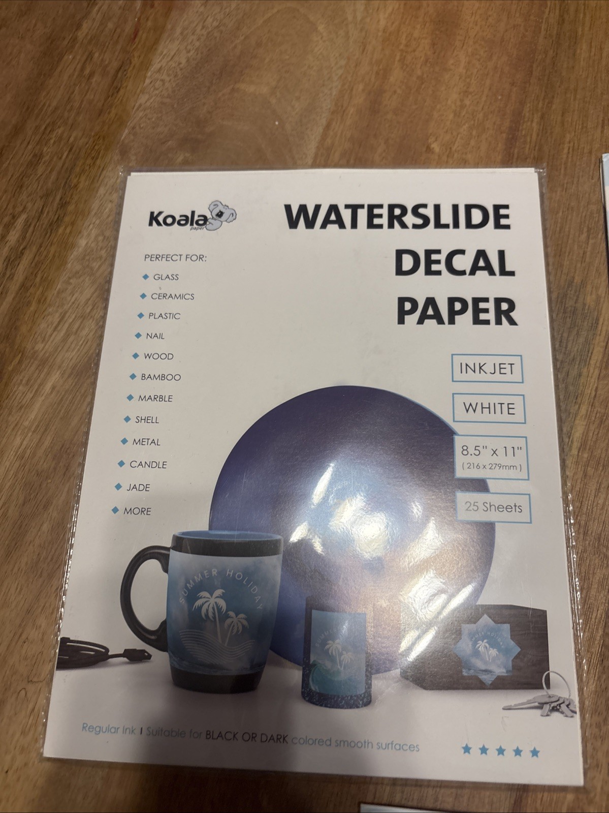 Koala Waterslide Decal Paper Inkjet Clear And White Sheets Lot