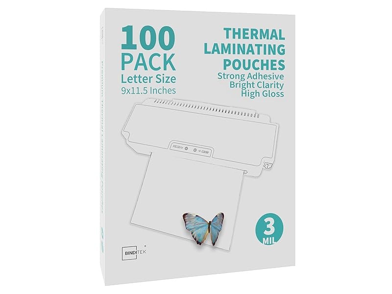 100 Pack 3 Mil Thermal Laminating Pouches, 9×11.5 Inches Laminating Sheets, for