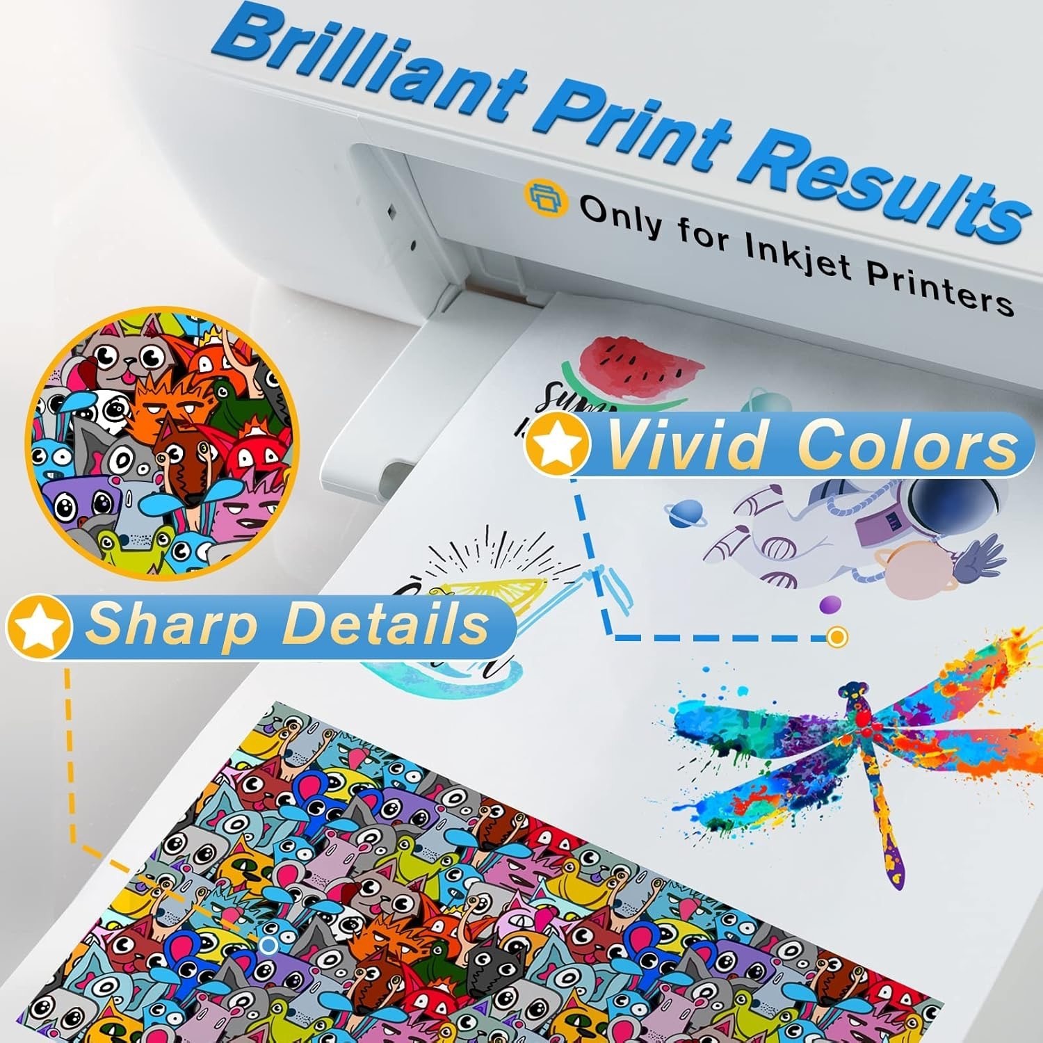 New Koala 25 Sheets Waterslide Decal Paper for Inkjet Printers 8.5″ X 11″