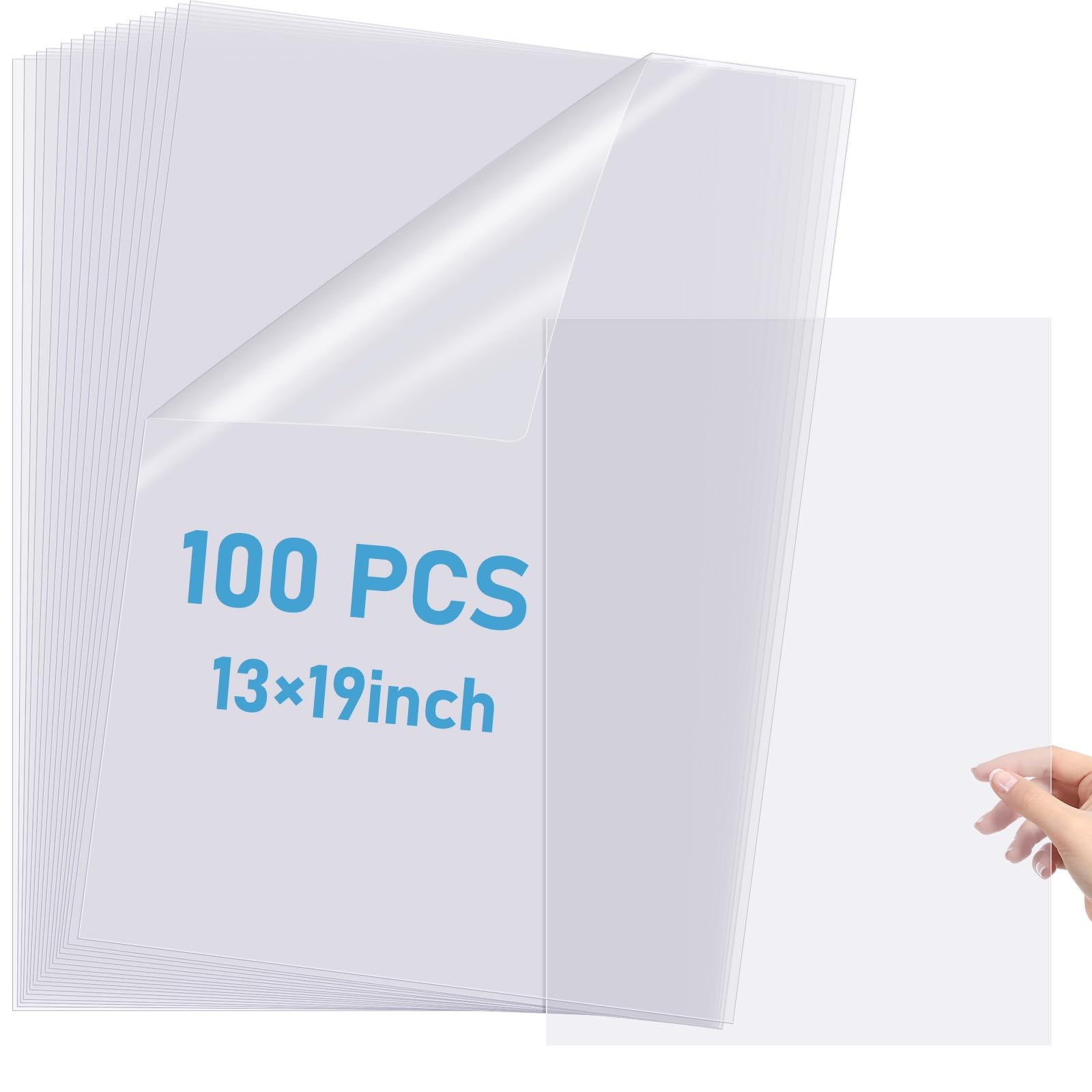 100 PCS 13×19 Inch Waterproof Inkjet Transparency Film Acetate Paper 5 mil