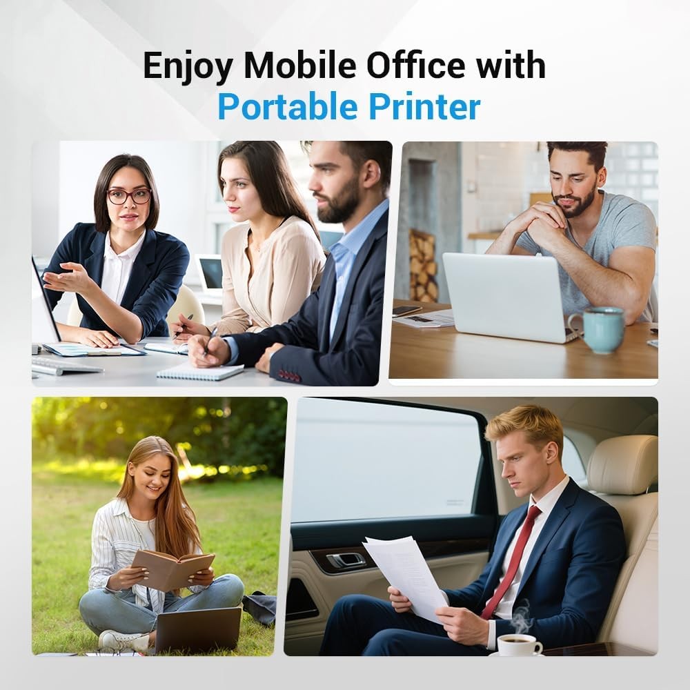 Thermal Printer Paper 8.5 X 11 Inch,Thermal Paper 8.5 X 11 Compatible with Porta