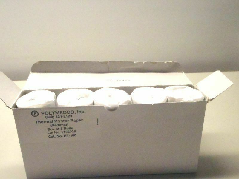 POLYMEDCO HT-100 Thermal Printing Paper (Sedimat) BOX OF 5 ROLLS