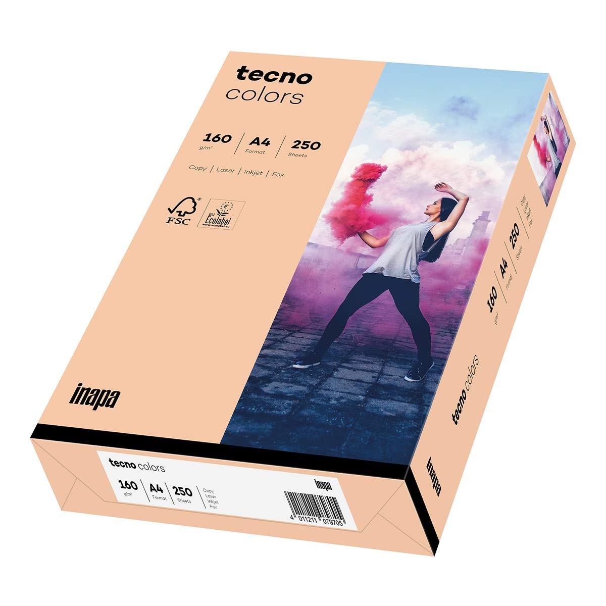 Coloured Printer Paper, Colourful Paper Tecno Colors 160gsm, A4, 250 Sheets, L…