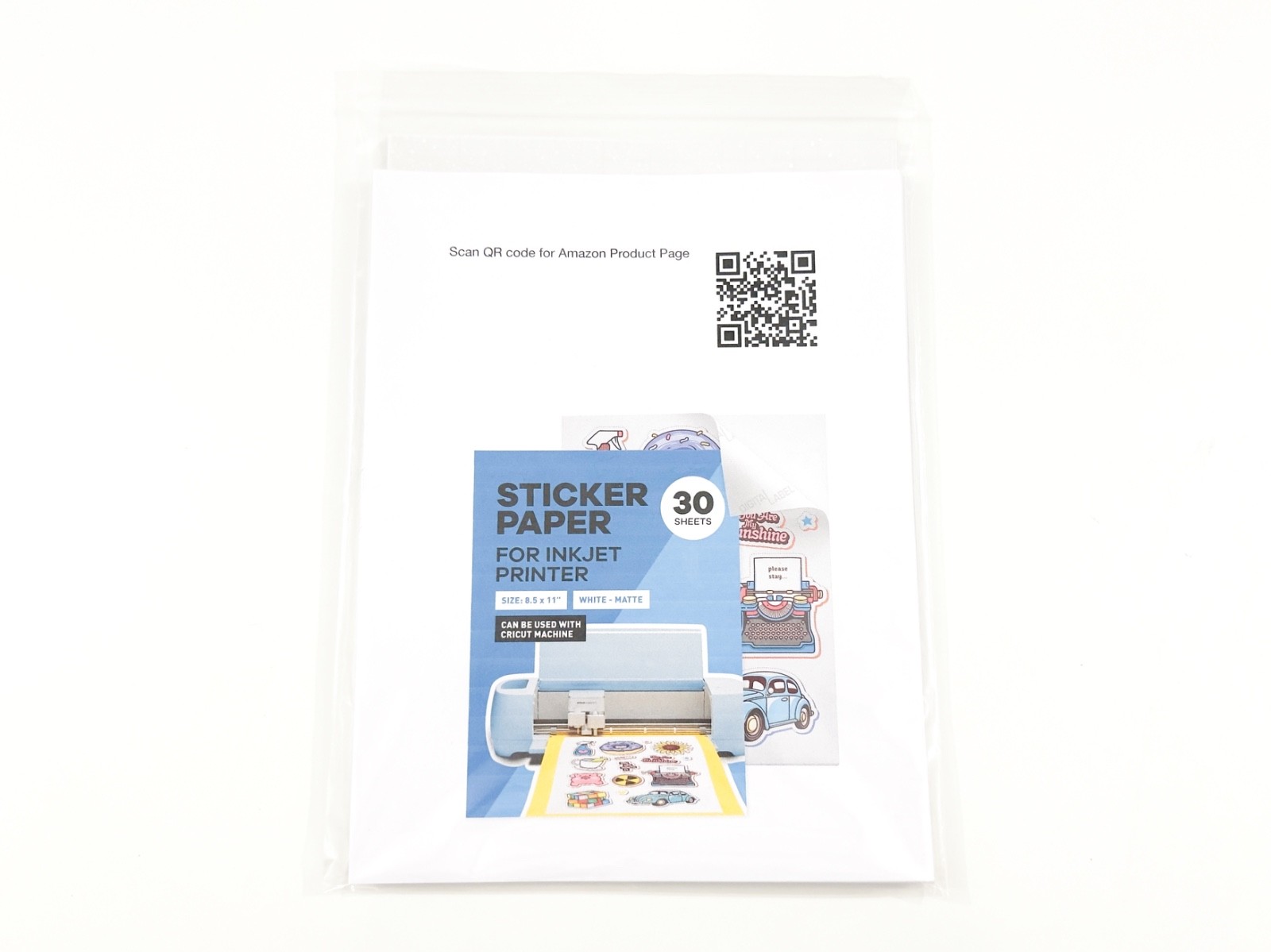 Sticker Printer Paper + Sparkling Cold Lamination Sampler Set 21 Sheets