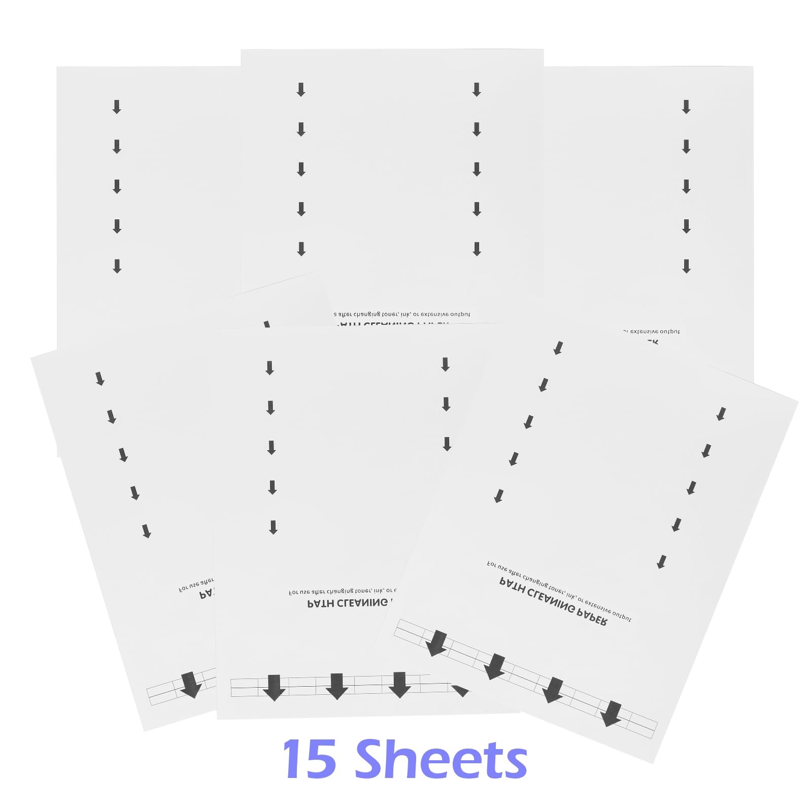 Printer Cleaning Sheets Letter Size 15 Pack Laser Inkjet