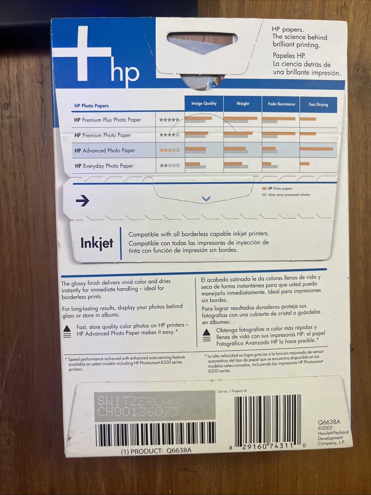 Hewlett Packard Q6638A 4 x 6 inch Glossy Printer Paper – 100 Sheets