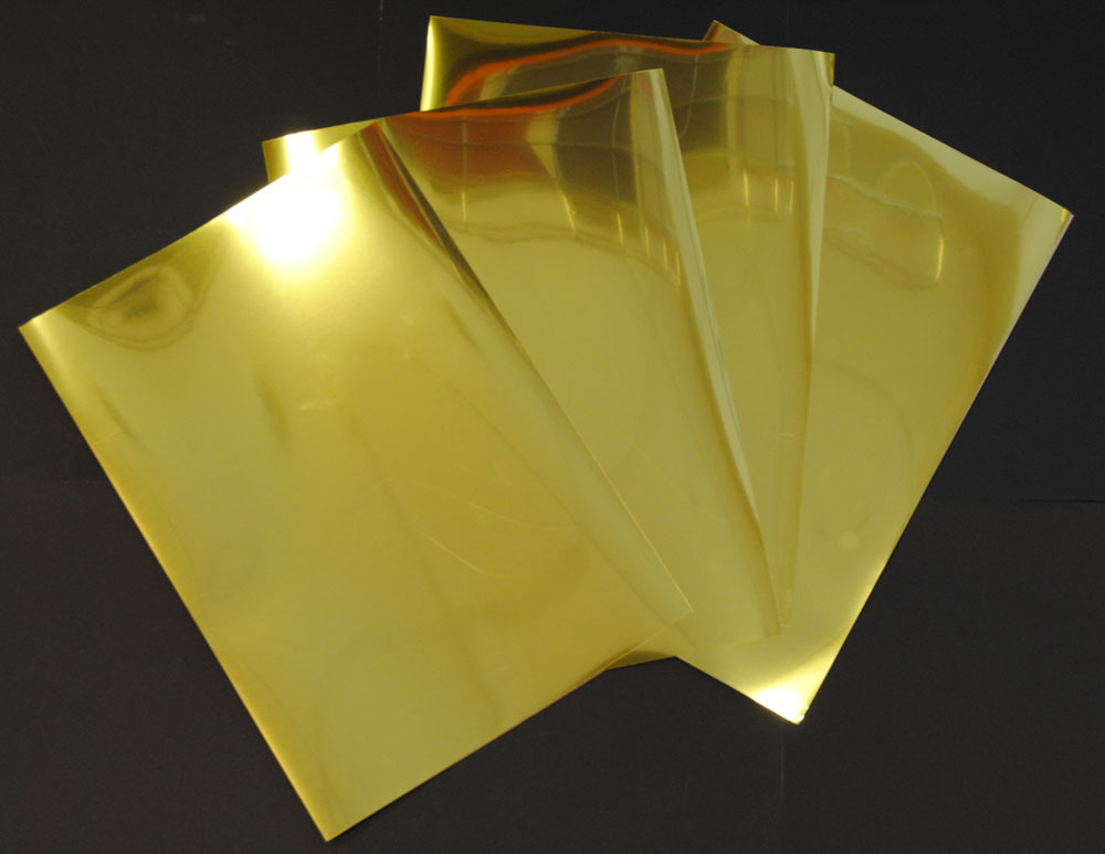 Gold Metallic Glossy Inkjet Printable Film Photo Paper 50 A4 Sheets 100 Micron