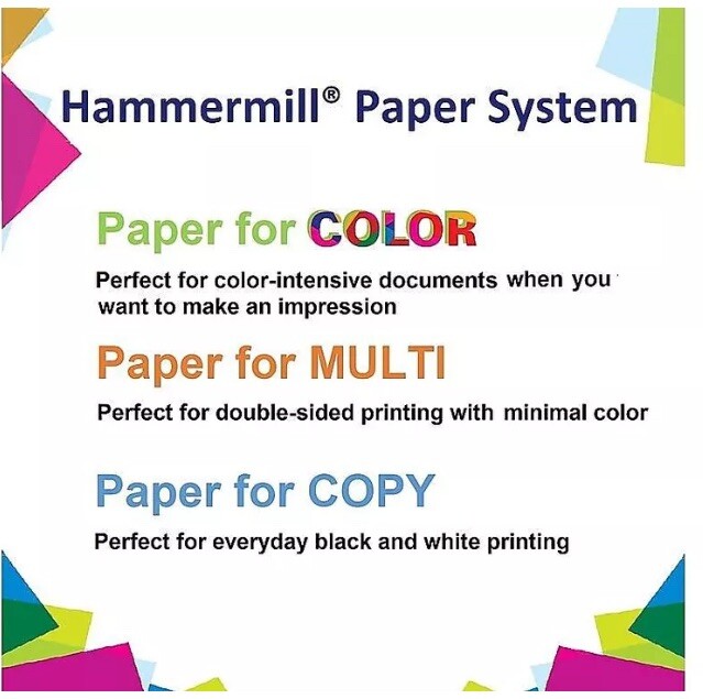 Hammermill Copier Digital Cover Stock 80 lbs. 17 x 11 Photo White 250 Sheets