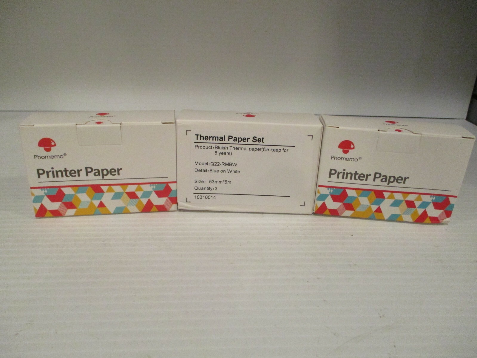 Phomemo Printer Paper Q22-RMBW Blue on White Thermal (9 Rolls)