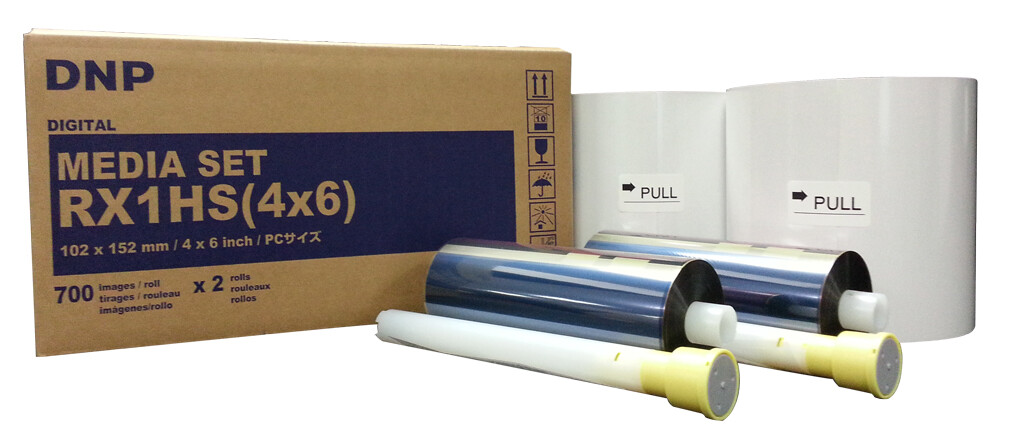 DNP RX1HS 4×6 Media Print Kit for RX1 and RX1HS, 2 sets paper & ink,1400 Prints