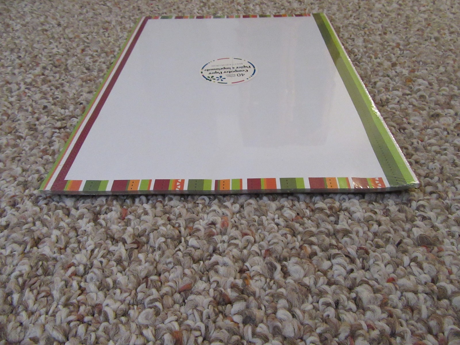 Greenbrier Writing/Computer Paper 40 Sheets 8.5″ x 11″ Fall Colors