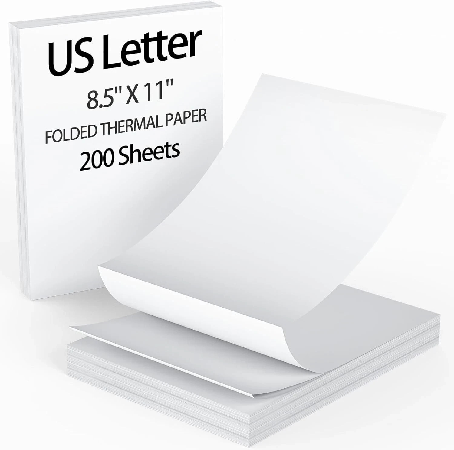 9527 Product 8.5 x 11 Inch Thermal Printer Paper White US Letter, 200 Sheets