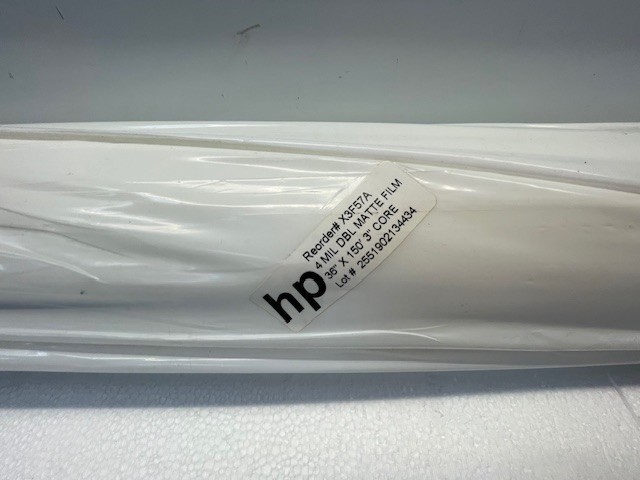 HP 4 Mil Double Matte Film 3-In Core 36in X 150ft X3F57A