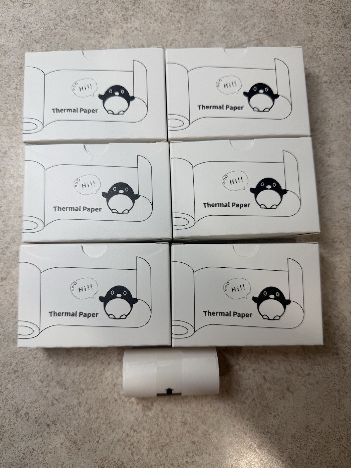 New 18 Rolls Mini Thermal Printer Sticker Paper 57 X 30mm Self Adhesive Labels N