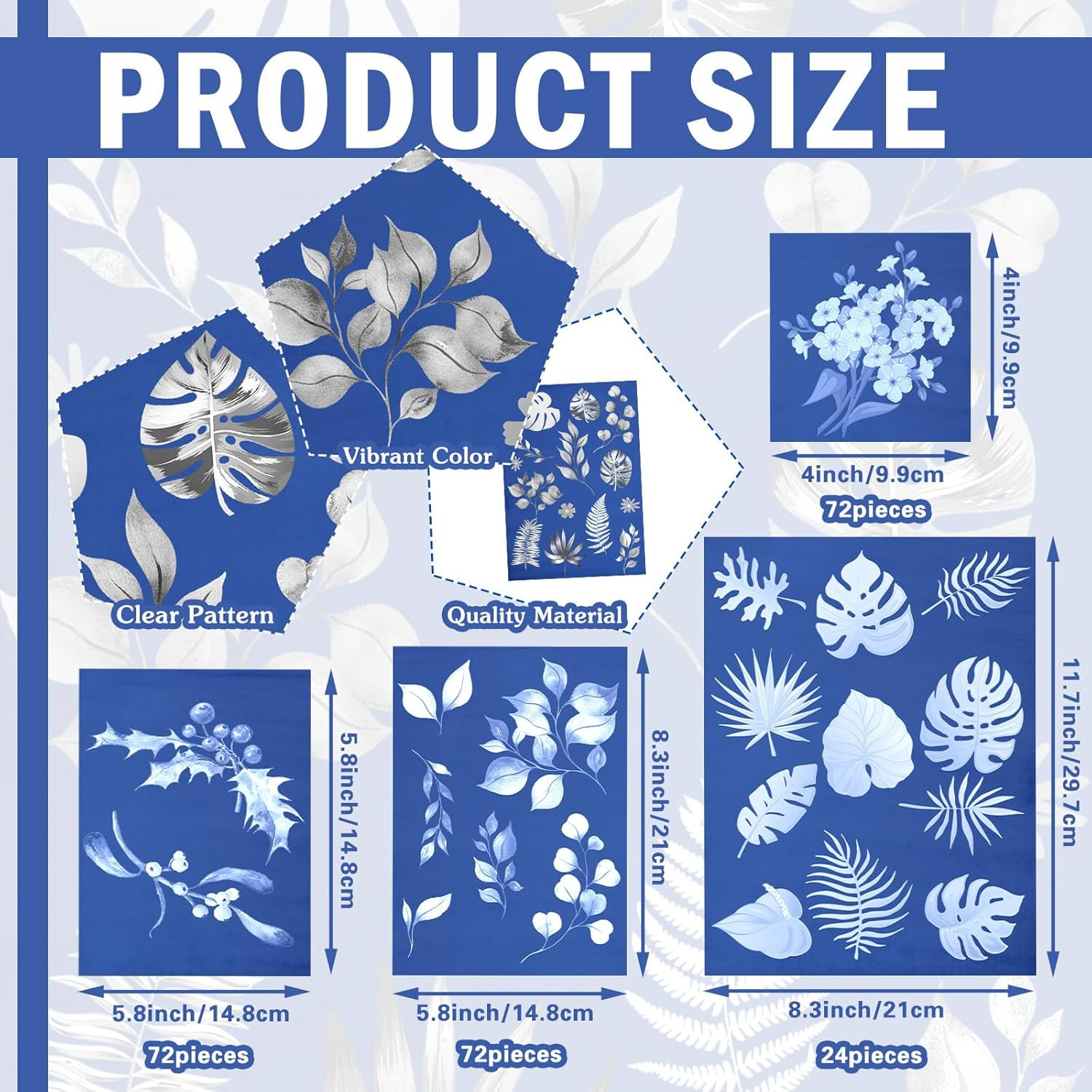 240 Sheets Cyanotype Paper Sun Print Kit A4 A5 A6 Solar Drawing Paper High Sensi