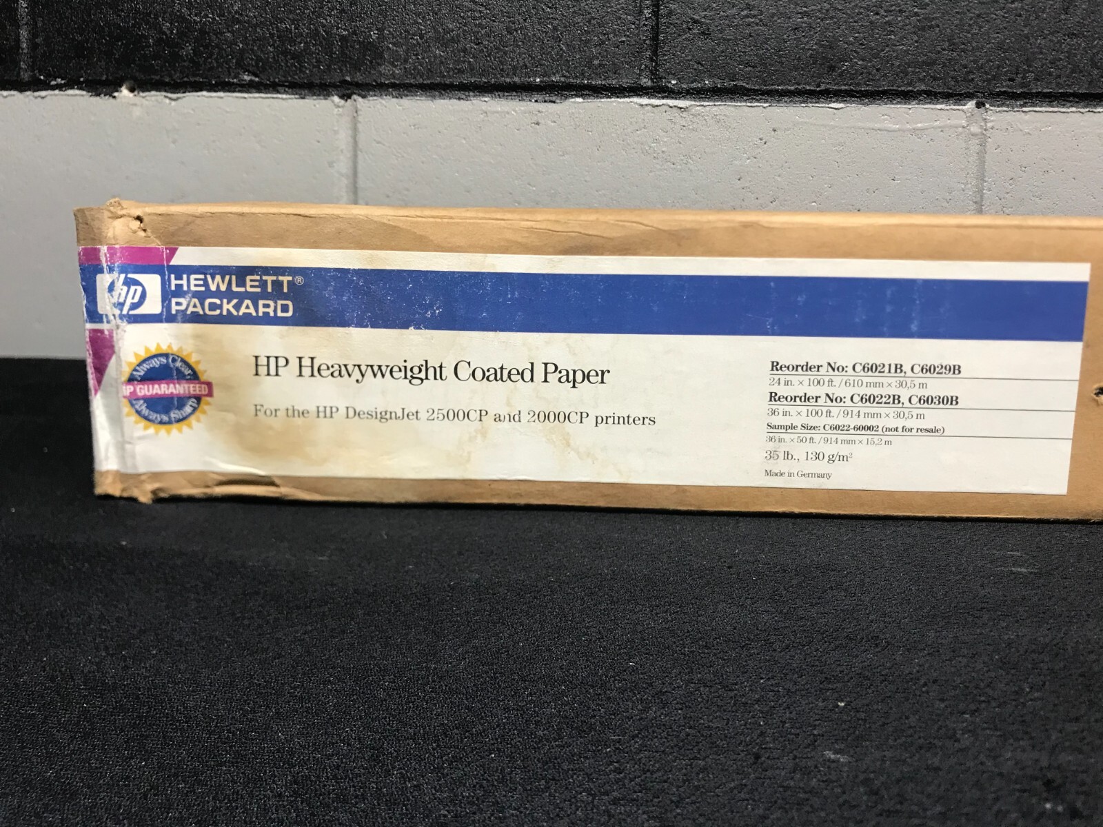 HP Heavyweight Coated Paper 36in x 50ft for DesignJet 2500CP 2000CP