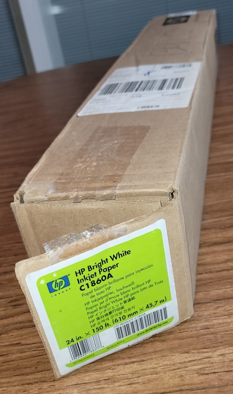 HEWLETT PACKARD HP C1860A FOR HP LARGE FORMAT INKJET PRINTERS 24 IN. X 150 FEET