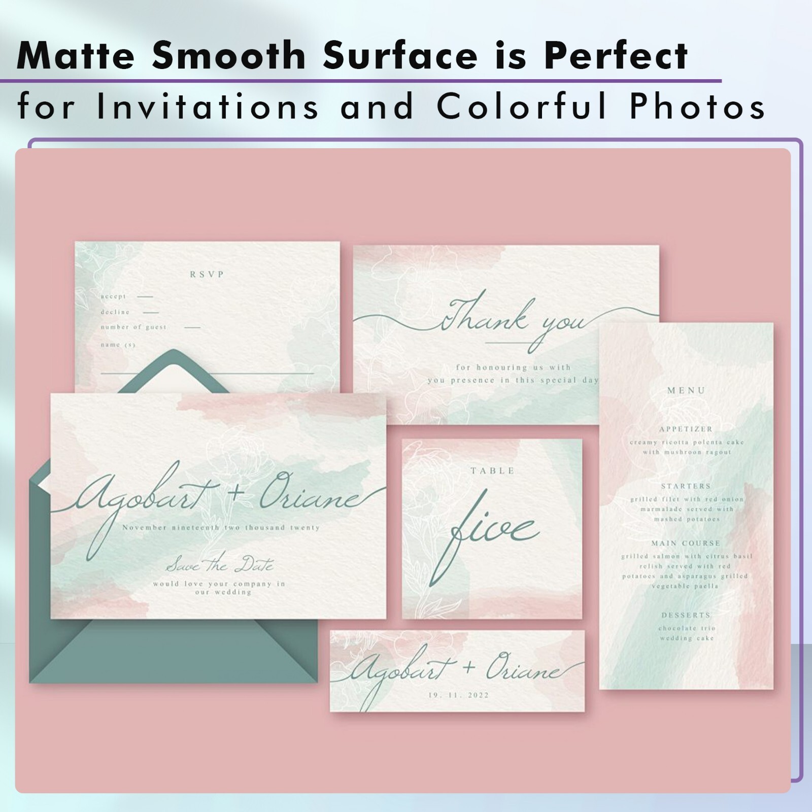 Lot Koala Premium Matte Photo Paper 4×6 / 8.5×11 for Inkjet Printers 48lb / 39lb