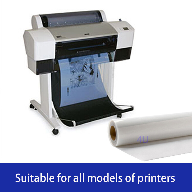Waterproof Inkjet Milky Transparency Film for Silk Screen Printing 13″x100ft