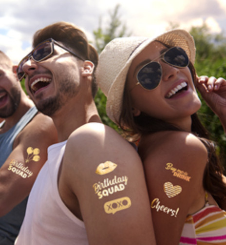 INKJET Temporary Tattoo Tatoo GOLD Transfer Decal Paper 8.5”x11” 30Sh Made In US
