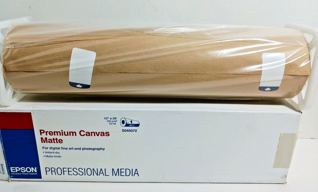 Epson Professional Premium Matte Canvas 13 x 20 ft Roll S045072 New