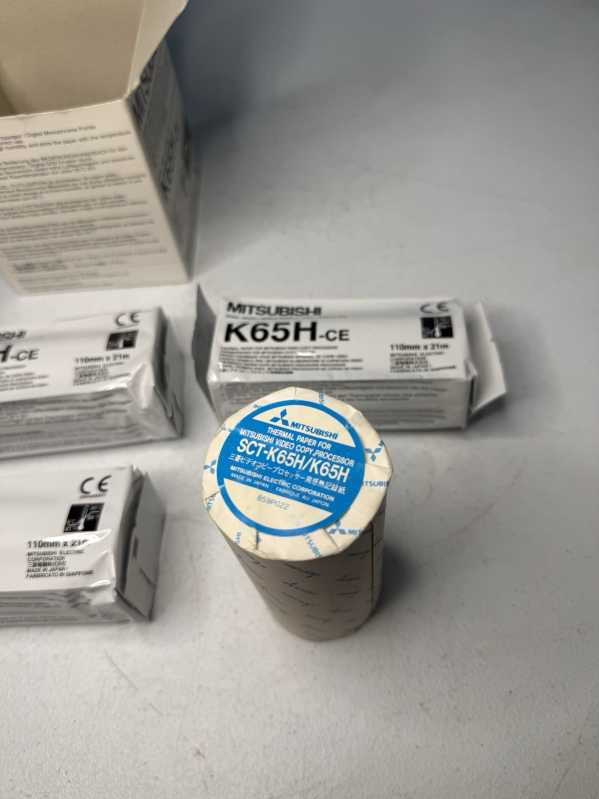 Mitsubishi K65H-CE Thermal Paper For Video Copy Processor Printer 4 NEW ROLLS