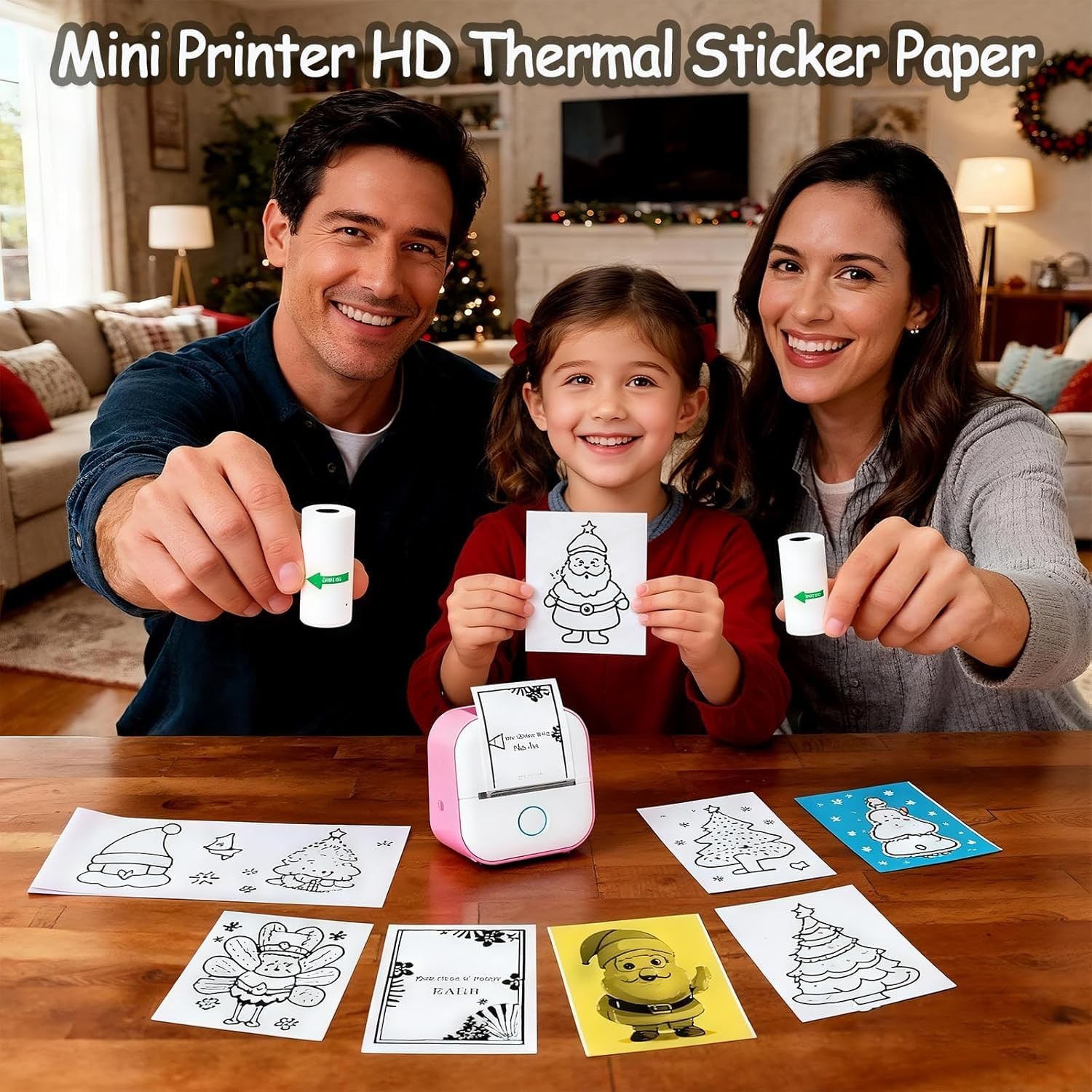 6 Rolls White Thermal Sticker for Phomemo T02/M02/M02S Mini Printer,-Adhesive…