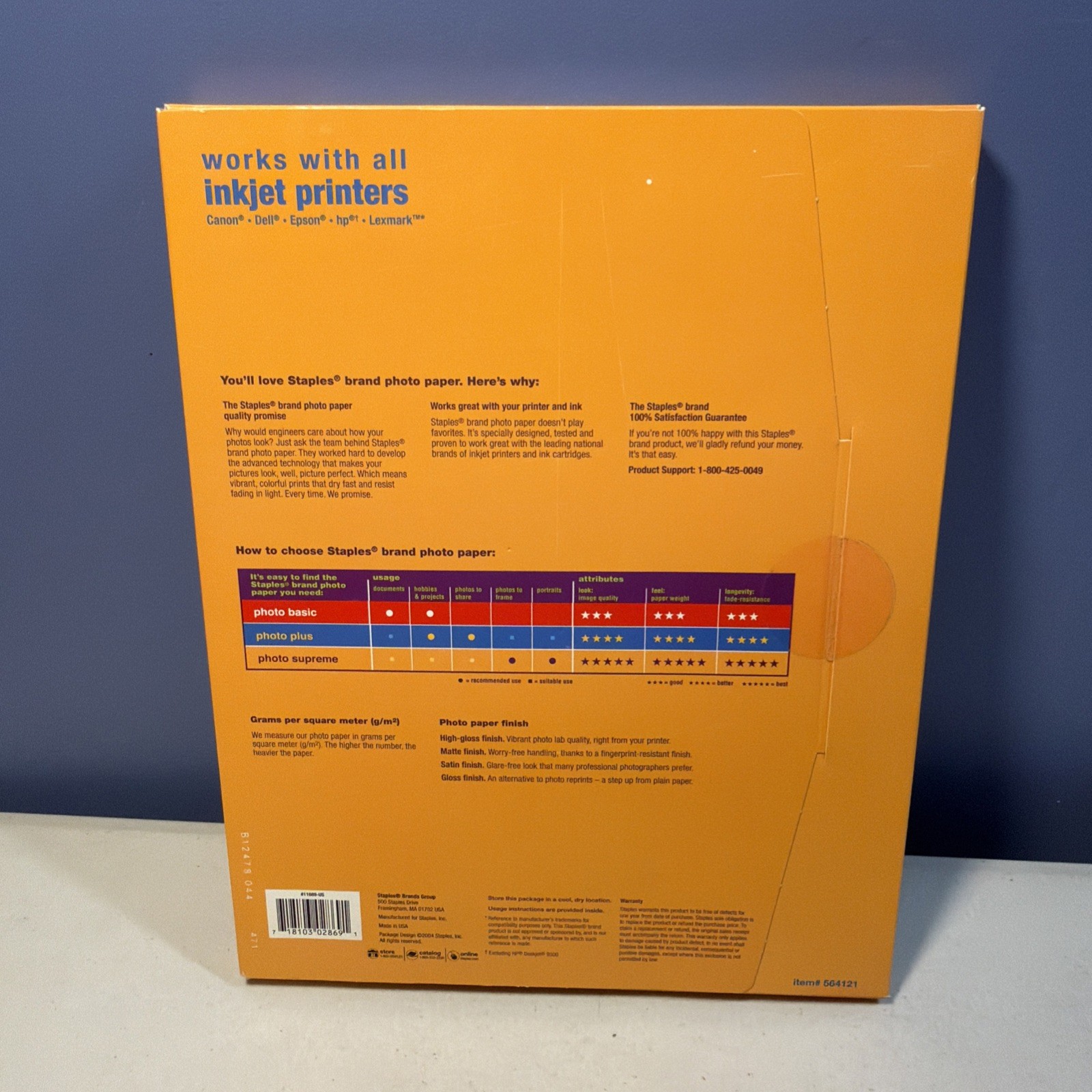 Specialty Printer Paper Lot: Staples Photo Supreme Matte & Southworth CoverStock