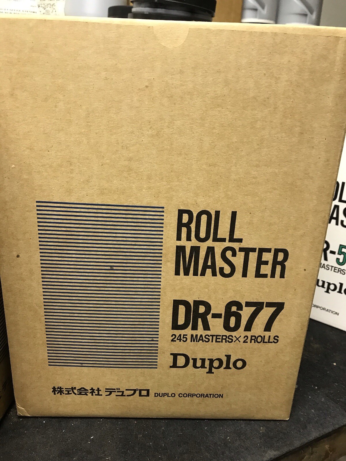 Duplo Roll Master DR-677 Genuine OEM 245 Mastersx2Rolls per box DP3100 DP3300