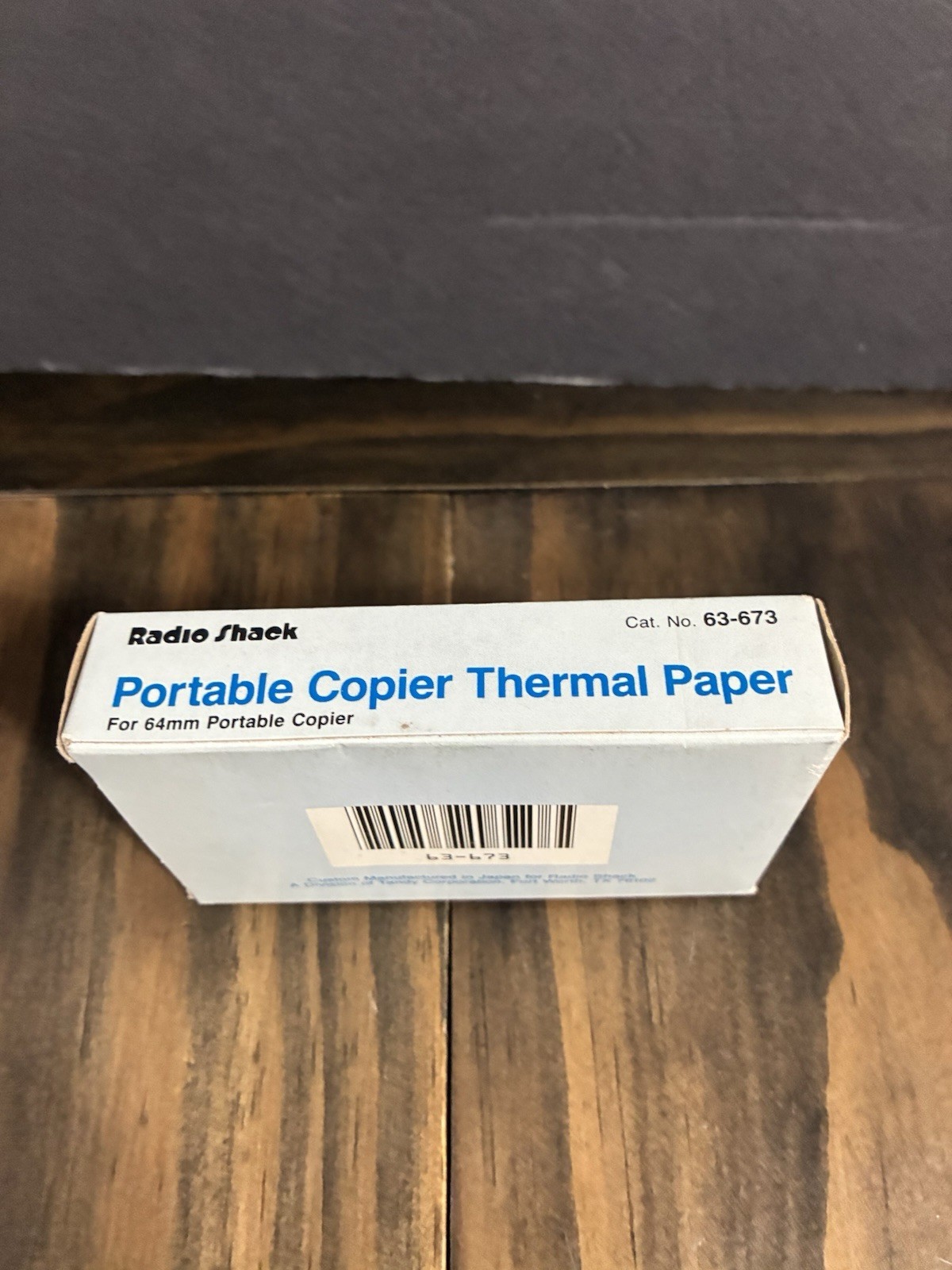 Vtg. Radio Shack Portable Copier Thermal Paper #63-673 for 64mm Portable Copier